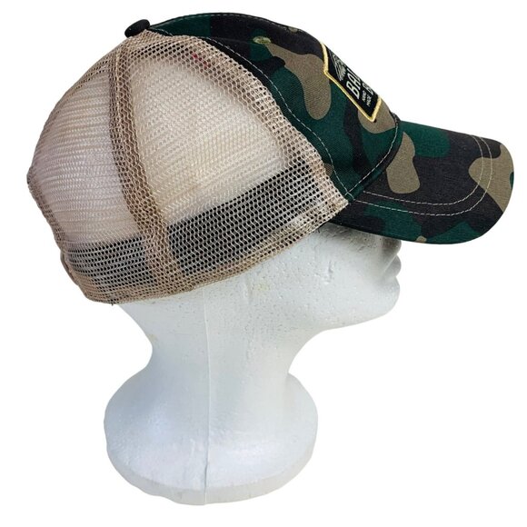 Bald Eagle Bourbon Camouflage Mesh Trucker Hat Adjustable Snapback - Picture 2 of 9